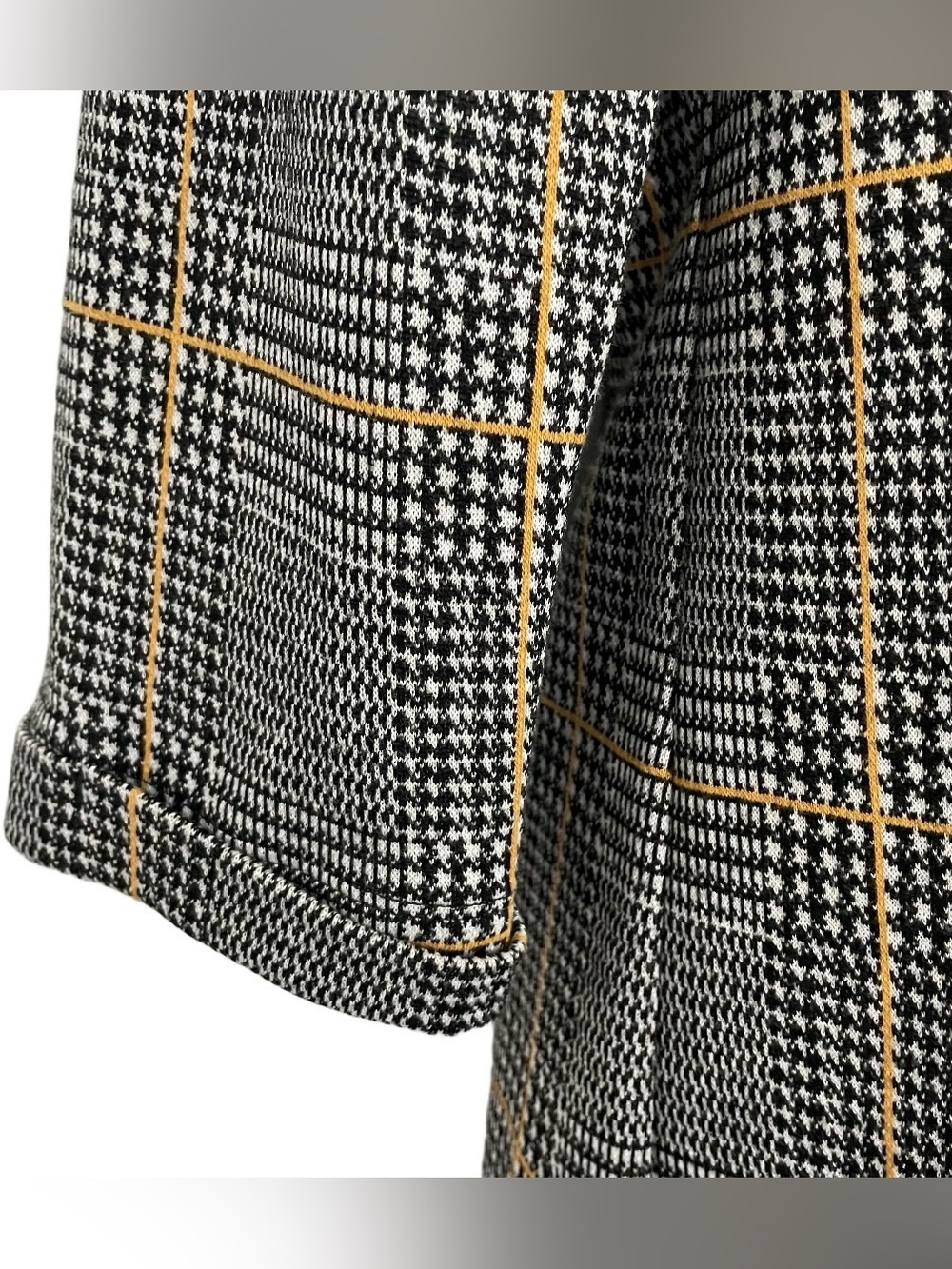 Tom Tailor Classic Houndstooth 1/2 Sleeve Funnel Neck Mini Dress EU 40/ US 8 - Picture 11 of 16